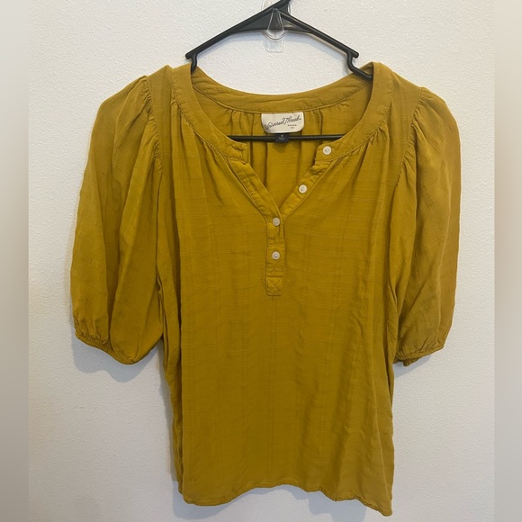 Universal Thread Tops - Women’s Universal Thread Goods Co Yellow Medium Blouse